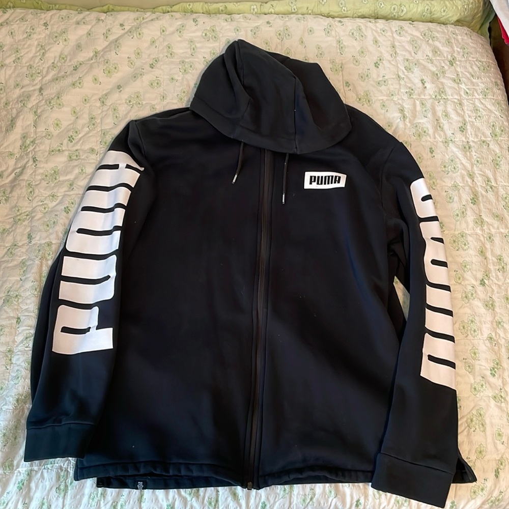 Puma hoodie with side arm and back design